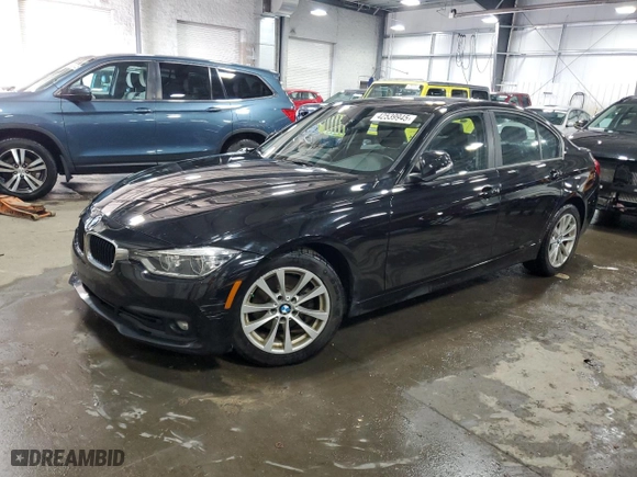 2018 BMW 3 Series 320i xDrive with VIN WBA8A3C59JA357713, listed as a Copart auction lot 42539945 with 0 mi miles and Salvage Title. Bid and sale history available at carsss.com. Image 1.