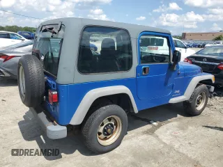 2003 Jeep Wrangler SE with VIN 1J4FA291X3P318888, listed as a Copart auction lot 61616535 with Not provided miles and Clean title. Bid and sale history available at DreamBid. Image 3.