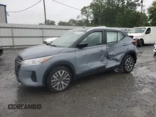 2023 Nissan Kicks SV with VIN 3N1CP5CV6PL469378, listed as a Copart auction lot 58402565 with 55,557 mi miles and Salvage title. Bid and sale history available at DreamBid. Image 1.