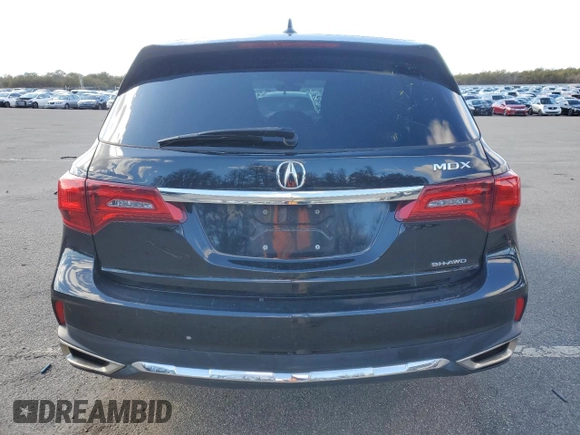 2020 Acura MDX with VIN 5J8YD4H33LL031454, listed as a Copart auction lot 45298875 with 18,627 mi miles and Salvage Title. Bid and sale history available at carsss.com. Image 6.