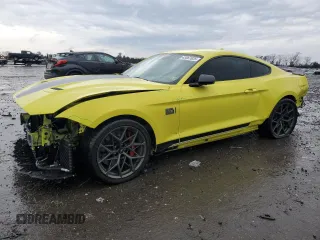 2021 Ford Mustang Mach 1 with VIN 1FA6P8R09M5552053, listed as a Copart auction lot 43067625 with 18,921 mi miles and Salvage Title. Bid and sale history available at carsss.com. Image 1.