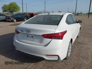 2022 Hyundai Accent SE with VIN 3KPC24A69NE169448, listed as a IAAI auction lot 41849350 with 17,802 mi miles. Bid and sale history available at carsss.com. Image 4.