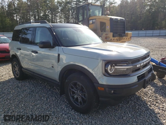 2023 Ford Bronco Sport Big Bend with VIN 3FMCR9B64PRD48415, listed as a Copart auction lot 53999135 with 27,756 mi miles and Salvage title. Bid and sale history available at DreamBid. Image 4.