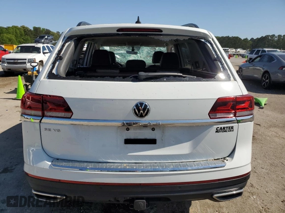 2023 Volkswagen Atlas SE with VIN 1V2WR2CA1PC530856, listed as a Copart auction lot 52601925 with 32,671 mi miles and Salvage title. Bid and sale history available at DreamBid. Image 6.