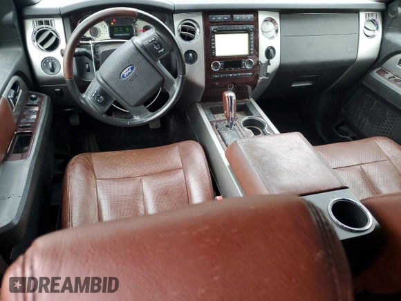 2012 Ford Expedition Max King Ranch with VIN 1FMJK1J52CEF64587, listed as a Copart auction lot 61662885 with 117,375 mi miles and Clean title. Bid and sale history available at DreamBid. Image 8.