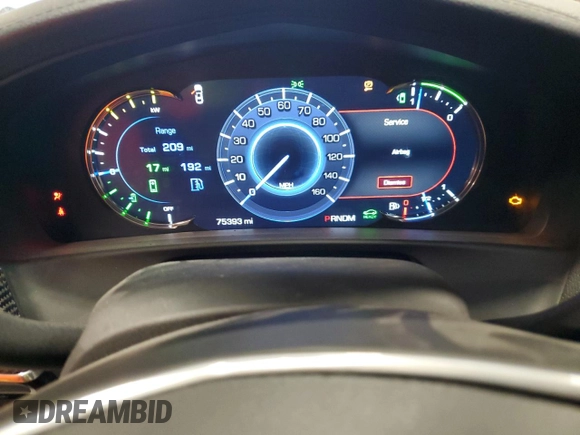 2017 Cadillac CT6 Plug-In RWD with VIN LREKK5RX7HA056069, listed as a Copart auction lot 50103895 with 75,393 mi miles and Clean title. Bid and sale history available at DreamBid. Image 9.