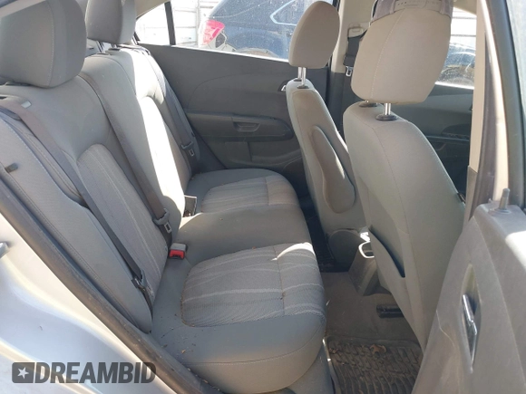 2013 Chevrolet Sonic LT with VIN 1G1JC5SB9D4195899, listed as a IAAI auction lot 42088459 with Not Provided miles and . Bid and sale history available at DreamBid. Image 8.
