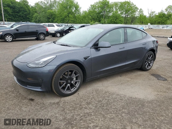 2023 Tesla Model 3 z VIN 5YJ3E1EA4PF627477, wystawiony jako Copart lot #58573825 z przebiegiem 19 018 mil mil oraz Szkoda całkowita • Salvage title. Historia ofert i sprzedaży dostępna na DreamBid. Obrazek 1.