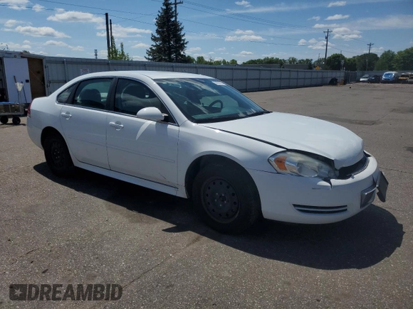 2012 Chevrolet Impala LS Fleet with VIN 2G1WF5E33C1121499, listed as a Copart auction lot 58003935 with 218,039 mi miles and Salvage title. Bid and sale history available at DreamBid. Image 4.