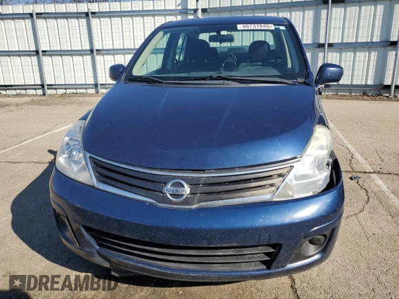 2011 Nissan Versa 1.8 S with VIN 3N1BC1AP3BL411144, listed as a Copart auction lot 46737845 with 176,865 mi miles and Salvage Title. Bid and sale history available at carsss.com. Image 5.