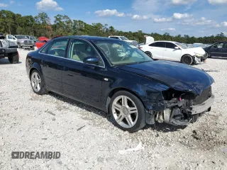 2007 Audi A4 2.0T with VIN WAUAF78E87A014760, listed as a Copart auction lot 76786144 with 121,312 mi miles and Salvage title. Bid and sale history available at DreamBid. Image 4.