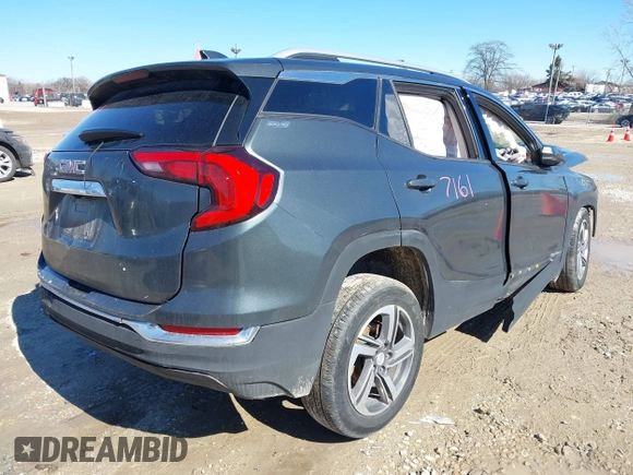 2019 GMC Terrain SLT with VIN 3GKALVEV6KL110025, listed as a IAAI auction lot 41697161 with Not Provided miles. Bid and sale history available at carsss.com. Image 4.