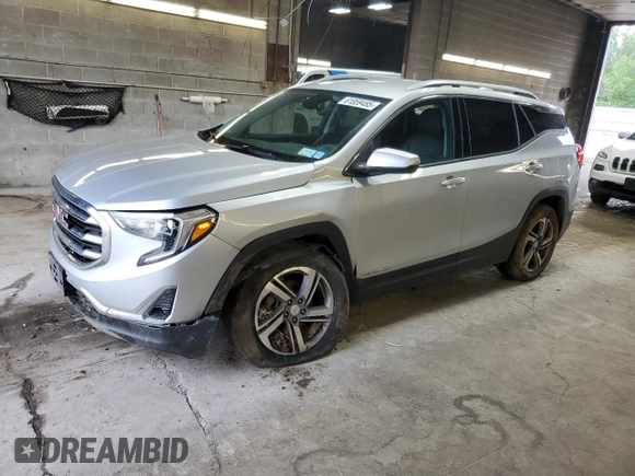 2021 GMC Terrain SLT z VIN 3GKALVEV9ML382927, wystawiony jako Copart lot #61859485 z przebiegiem 42 836 mil mil oraz Szkoda całkowita • Salvage title. Historia ofert i sprzedaży dostępna na DreamBid. Obrazek 1.