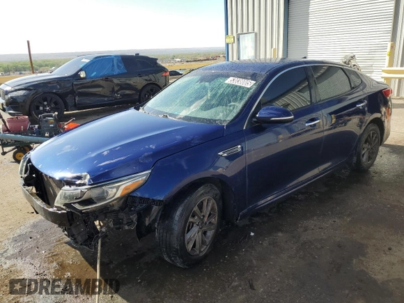 2020 Kia Optima LX with VIN 5XXGT4L35LG394519, listed as a Copart auction lot 53038005 with 157,720 mi miles and Clean Title. Bid and sale history available at carsss.com. Image 1.