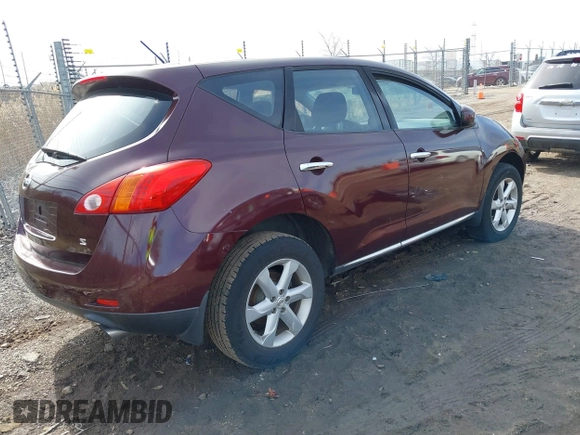 2009 Nissan Murano SL with VIN JN8AZ18U39W010043, listed as a IAAI auction lot 41772943 with 219,818 mi miles and . Bid and sale history available at DreamBid. Image 4.