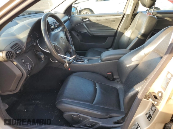 2003 Mercedes-Benz C 230 Kompressor with VIN WDBRF40JX3F395861, listed as a Copart auction lot 81585234 with 83,544 mi miles and Salvage Title. Bid and sale history available at DreamBid. Image 7.