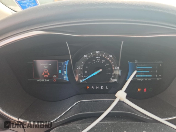 2017 Ford Fusion Titanium with VIN 3FA6P0SU5HR134672, listed as a Copart auction lot 64281645 with 97,284 mi miles and Clean title. Bid and sale history available at DreamBid. Image 9.