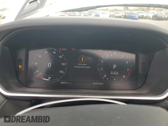 2022 Land Rover Range Rover Sport HSE Silver Edition with VIN SALWR2SU0NA203900, listed as a Copart auction lot 47750885 with 8,415 mi miles and Salvage title. Bid and sale history available at DreamBid. Image 9.