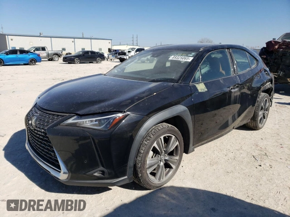 2021 Lexus UX 200 with VIN JTHP3JBH3M2036563, listed as a Copart auction lot 89325065 with 65,253 mi miles and Salvage title. Bid and sale history available at DreamBid. Image 1.