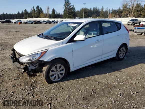 2016 Hyundai Accent SE with VIN KMHCT5AE4GU290513, listed as a Copart auction lot 51863465 with 52,577 mi miles and Salvage Title. Bid and sale history available at carsss.com. Image 1.