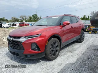 2021 Chevrolet Blazer RS z VIN 3GNKBKRS5MS577440, wystawiony jako Copart lot #64374265 z przebiegiem 45 021 mil mil oraz Nie do naprawy • Non repairable. Historia ofert i sprzedaży dostępna na DreamBid. Obrazek 1.