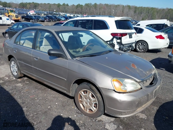2002 Honda Civic LX with VIN 2HGES16642H550934, listed as a IAAI auction lot 41771762 with 207,727 mi miles. Bid and sale history available at carsss.com. Image 1.