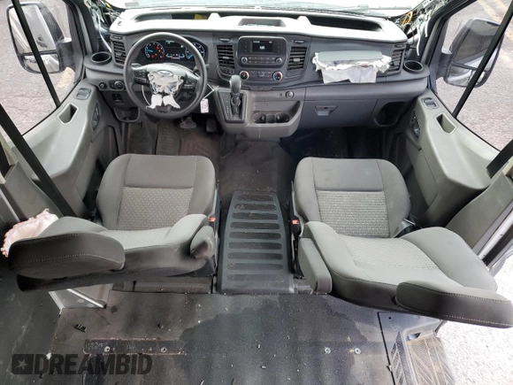 2023 Ford Transit Cargo with VIN 1FTBW9C89PKA44249, listed as a Copart auction lot 75167994 with 21,652 mi miles and Salvage Title. Bid and sale history available at DreamBid. Image 8.