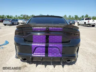 2020 Dodge Charger Scat Pack with VIN 2C3CDXGJ5LH184364, listed as a Copart auction lot 50805845 with 87,595 mi miles and Salvage Title. Bid and sale history available at carsss.com. Image 6.