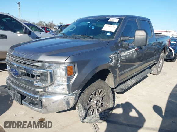 2021 Ford Super Duty F-250 SRW XL with VIN 1FT7W2BN0MEC20314, listed as a IAAI auction lot 41164559 with 76,228 mi miles. Bid and sale history available at carsss.com. Image 2.