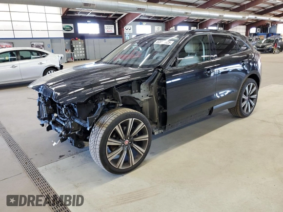 2017 Jaguar F-Pace 35t Premium with VIN SADCJ2BV5HA097625, listed as a Copart auction lot 52091325 with 88,614 mi miles and Salvage Title. Bid and sale history available at DreamBid. Image 1.