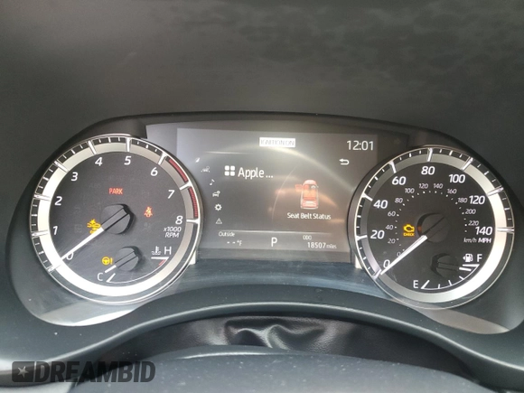 2023 Toyota Highlander L with VIN 5TDKDRBH5PS005383, listed as a Copart auction lot 59811145 with 18,507 mi miles and Salvage title. Bid and sale history available at DreamBid. Image 9.
