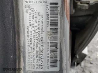 2003 Volkswagen Passat GLS with VIN WVWPD63B63P033986, listed as a Copart auction lot 43545515 with 0 mi miles and Salvage Title. Bid and sale history available at carsss.com. Image 12.