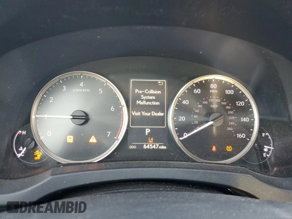 2020 Lexus IS 300 with VIN JTHDA1D26L5103199, listed as a Copart auction lot 89178575 with 64,547 mi miles and Salvage title. Bid and sale history available at DreamBid. Image 9.