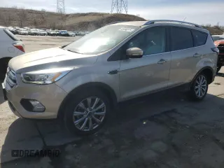 2017 Ford Escape Titanium with VIN 1FMCU9JD8HUE83650, listed as a Copart auction lot 48498245 with 103,920 mi miles and Salvage Title. Bid and sale history available at carsss.com. Image 1.