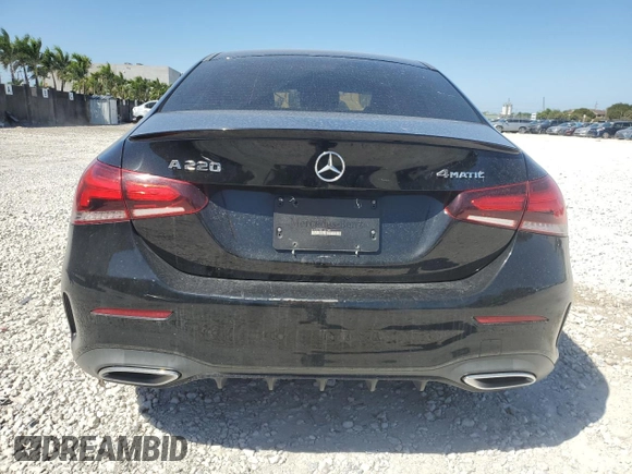 2020 Mercedes-Benz A 220 with VIN W1K3G4FB3LJ237580, listed as a Copart auction lot 47146925 with 84,987 mi miles and Salvage Title. Bid and sale history available at DreamBid. Image 6.
