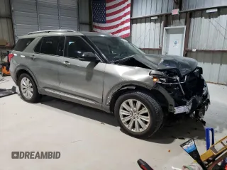2020 Ford Explorer Limited with VIN 1FM5K7FWXLGC30852, listed as a Copart auction lot 46270785 with 39,341 mi miles and Salvage Title. Bid and sale history available at DreamBid. Image 4.