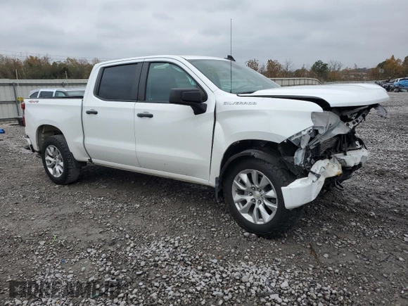 2022 Chevrolet Silverado 1500 Custom with VIN 1GCPDBEK5NZ569941, listed as a Copart auction lot 82292514 with 17,191 mi miles and Salvage Title. Bid and sale history available at carsss.com. Image 4.