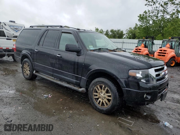 2011 Ford Expedition Max XLT with VIN 1FMJK1J50BEF23972, listed as a Copart auction lot 58094095 with 252,163 mi miles and Clean title. Bid and sale history available at DreamBid. Image 4.