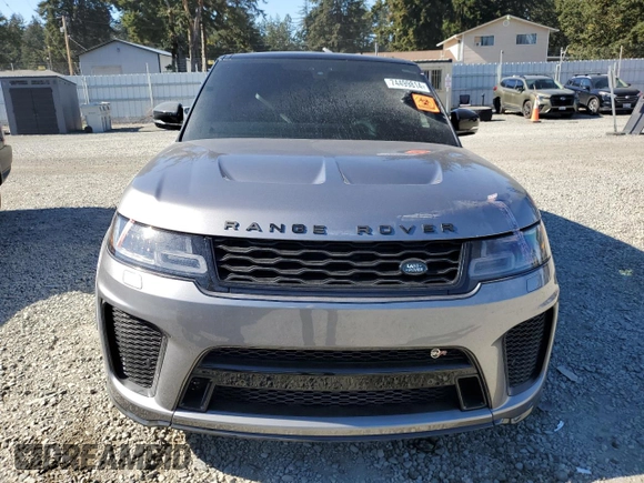 2020 Land Rover Range Rover Sport SVR with VIN SALWZ2RE0LA731657, listed as a Copart auction lot 74499814 with 28,663 mi miles and Salvage Title. Bid and sale history available at carsss.com. Image 5.
