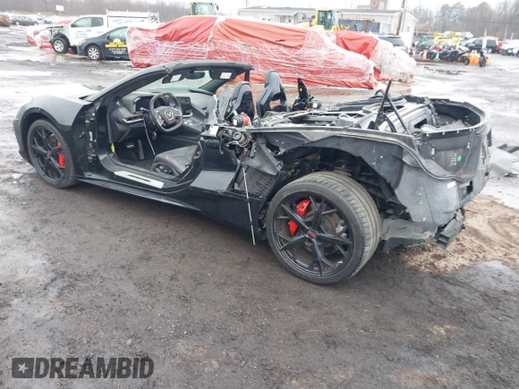 2021 Chevrolet Corvette 3LT with VIN 1G1YC3D48M5125564, listed as a IAAI auction lot 41398558 with 14,101 mi miles. Bid and sale history available at carsss.com. Image 3.