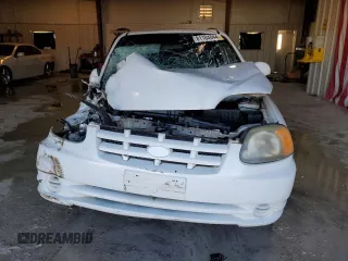 2005 Hyundai Accent GLS with VIN KMHCG35C55U346571, listed as a Copart auction lot 81104844 with 0 mi miles and Salvage Title. Bid and sale history available at carsss.com. Image 5.