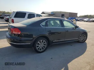 2013 Volkswagen Passat SEL Premium with VIN 1VWCH7A34DC075132, listed as a Copart auction lot 75872334 with 176,819 mi miles and Salvage Title. Bid and sale history available at carsss.com. Image 3.