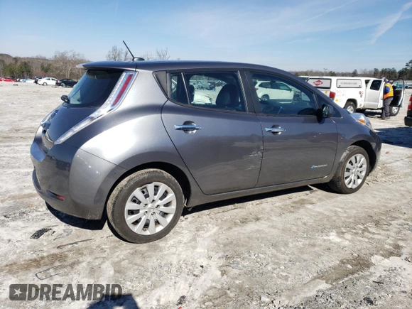 2015 Nissan LEAF SV with VIN 1N4AZ0CP4FC318011, listed as a Copart auction lot 39341993 with 73,756 mi miles. Bid and sale history available at carsss.com. Image 3.