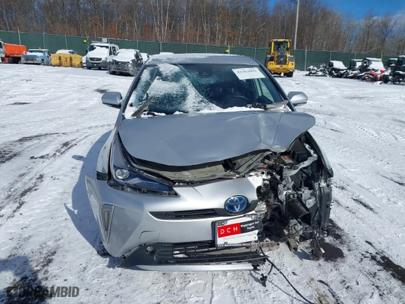 2019 Toyota Prius LE with VIN JTDL9RFU5K3013037, listed as a IAAI auction lot 41363092 with 108,284 mi miles. Bid and sale history available at carsss.com. Image 12.
