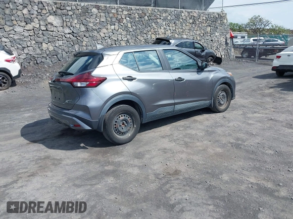 2021 Nissan Kicks S with VIN 3N1CP5BV6ML544383, listed as a IAAI auction lot 41745364 with 46,387 mi miles. Bid and sale history available at carsss.com. Image 4.