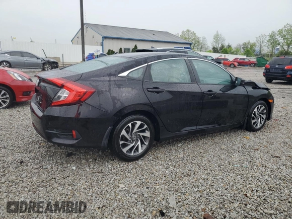 2016 Honda Civic EX with VIN 19XFC2F75GE075005, listed as a Copart auction lot 54423005 with 89,207 mi miles and Salvage Title. Bid and sale history available at DreamBid. Image 3.