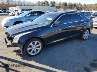 2014 Cadillac ATS Luxury AWD with VIN 1G6AH5RX9E0181877, listed as a Copart auction lot 46903515 with 128,328 mi miles and Salvage title. Bid and sale history available at DreamBid. Image 1.