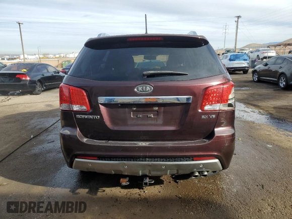 2011 Kia Sorento SX with VIN 5XYKW4A26BG136547, listed as a Copart auction lot 45661745 with 0 mi miles and Salvage Title. Bid and sale history available at carsss.com. Image 6.