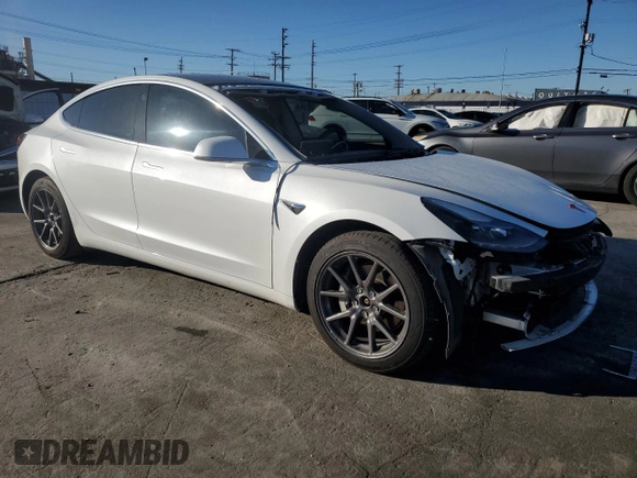 2020 Tesla Model 3 Long Range with VIN 5YJ3E1EB0LF665887, listed as a Copart auction lot 48985245 with 50,309 mi miles and Salvage Title. Bid and sale history available at DreamBid. Image 4.