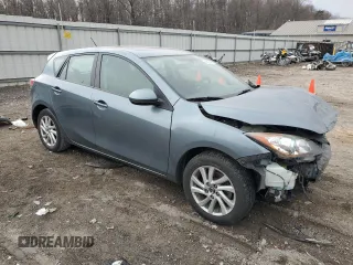2013 Mazda 3 i Touring with VIN JM1BL1L83D1712686, listed as a Copart auction lot 46479425 with 188,740 mi miles and Salvage title. Bid and sale history available at DreamBid. Image 4.